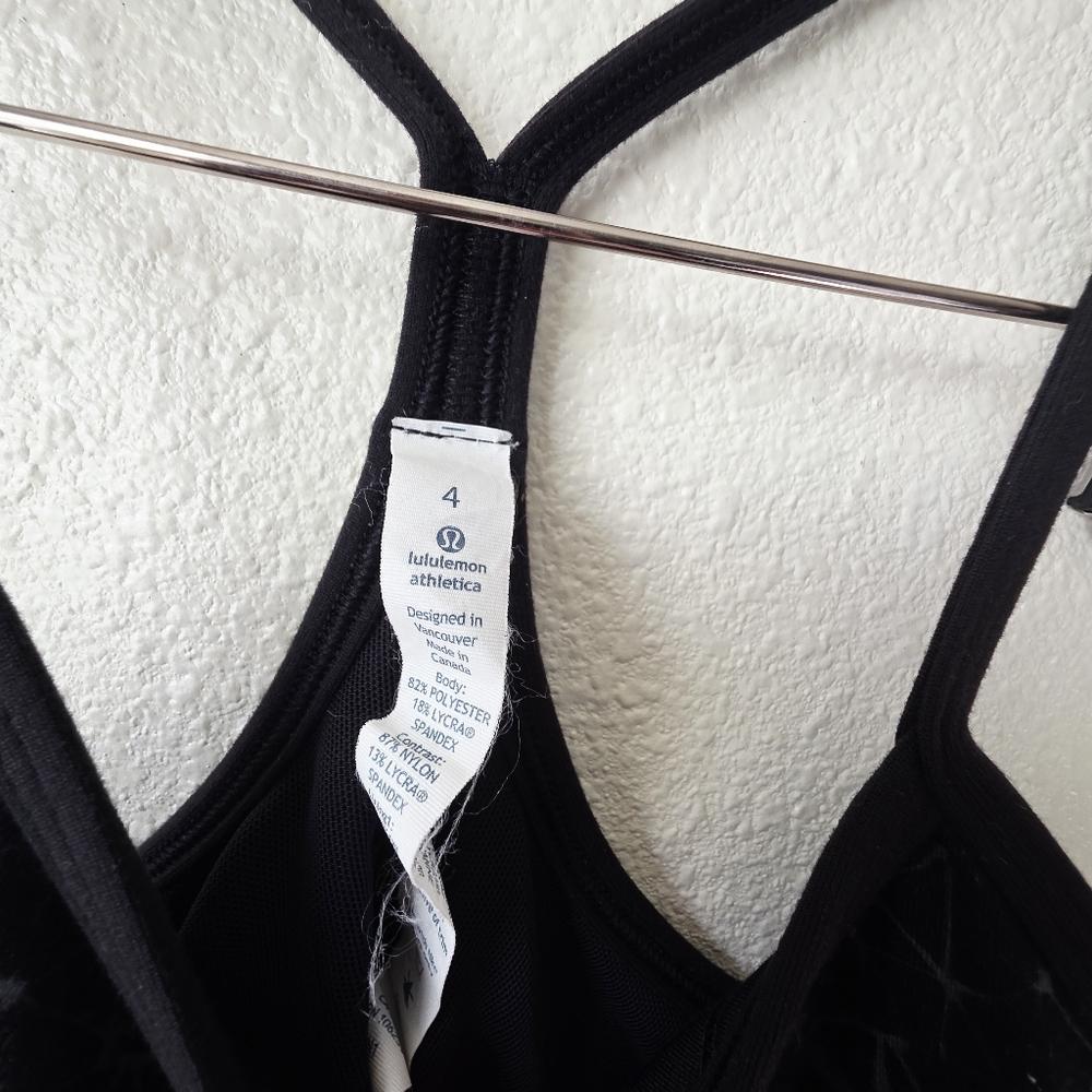 Lululemon Power Y Tank Luon Star Crushed Black 4 - Picture 3 of 9